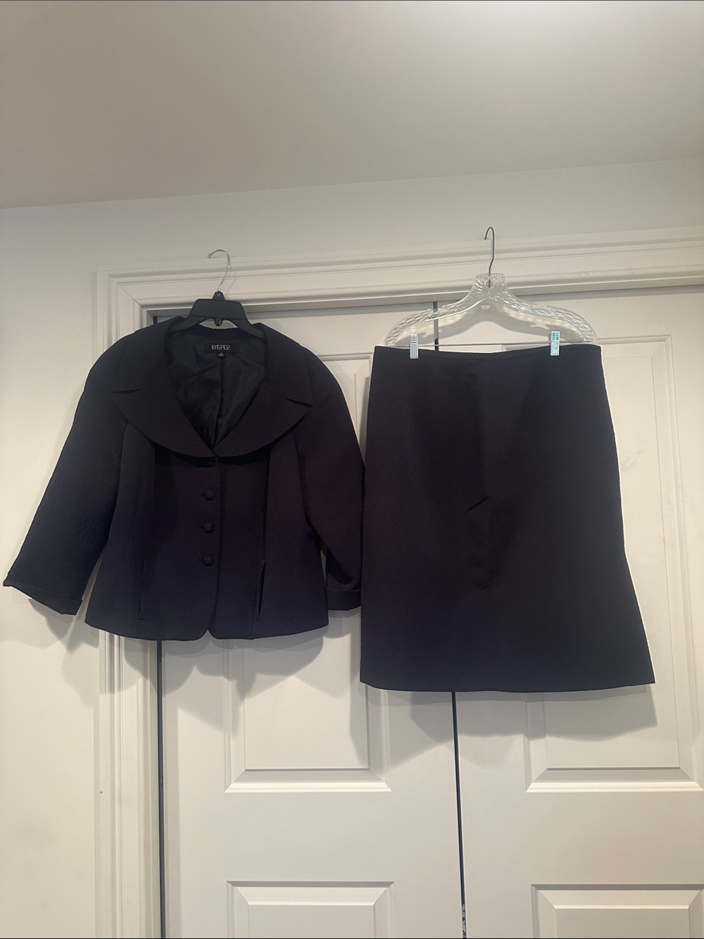 Kasper Dark Navy Women's Skirt Suit Set